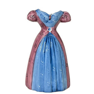 Seymour Mann Carnaby Collection Blue Purple Lady Gown Ceramic Vase 8 in